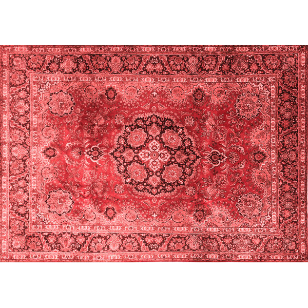 Darby Home Co Raulson Red/Black/Pink Rug Wayfair
